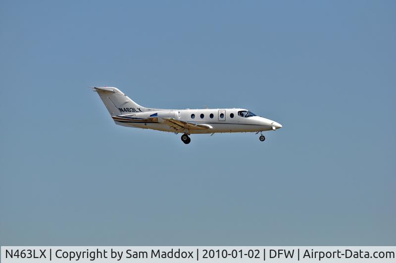 N463LX, Raytheon Aircraft Company 400A C/N RK-426, Landing 18R at DFW on Saturday, 1/2/10
