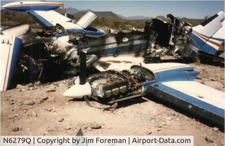 N6279Q, Cessna 401A C/N 401A0079, Photo shot on the road near Catavina, Baja