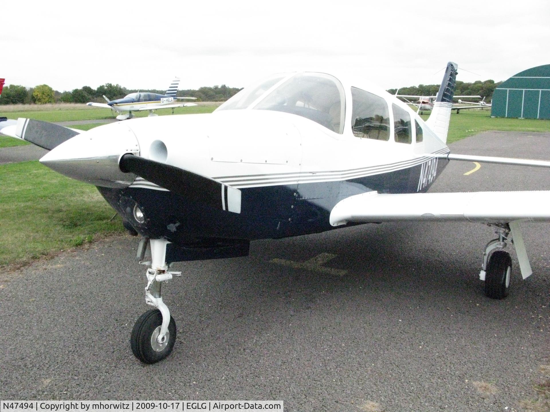 N47494, Piper PA-28R-201 Cherokee Arrow III C/N 28R-7737166, On the ground at Panshanger