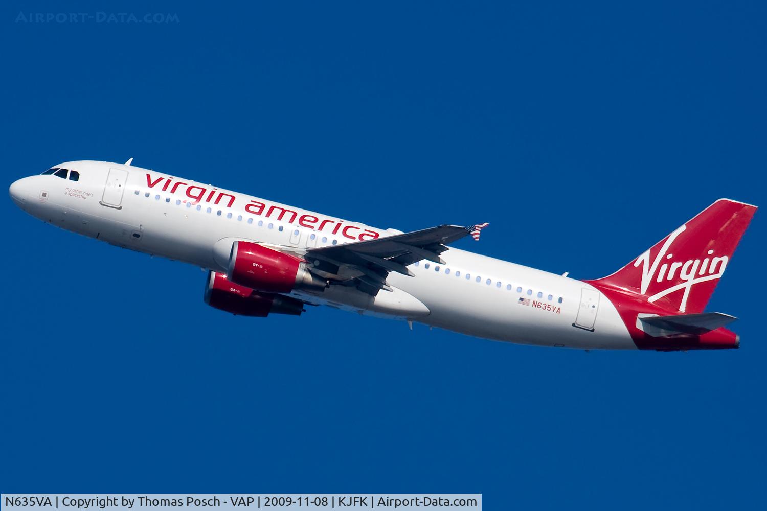 N635VA, 2008 Airbus A320-214 C/N 3398, Virgin America