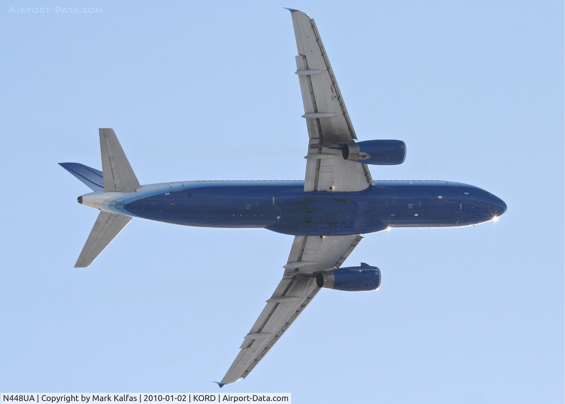 N448UA, 1998 Airbus A320-232 C/N 842, United Airlines Airbus A320-232, UAL554, 32L departure KORD to KATL.