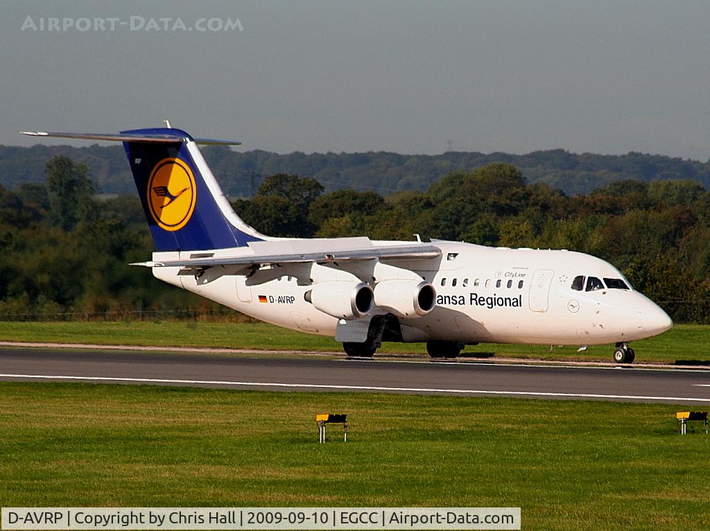 D-AVRP, 1997 British Aerospace Avro 146-RJ85 C/N E.2303, Lufthansa Regional operated by CityLine