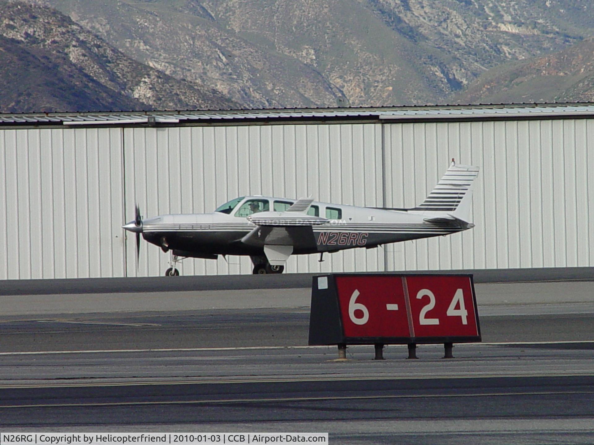 N26RG, 1987 Beech A36 Bonanza 36 C/N E-2383, Enroute to the hanger