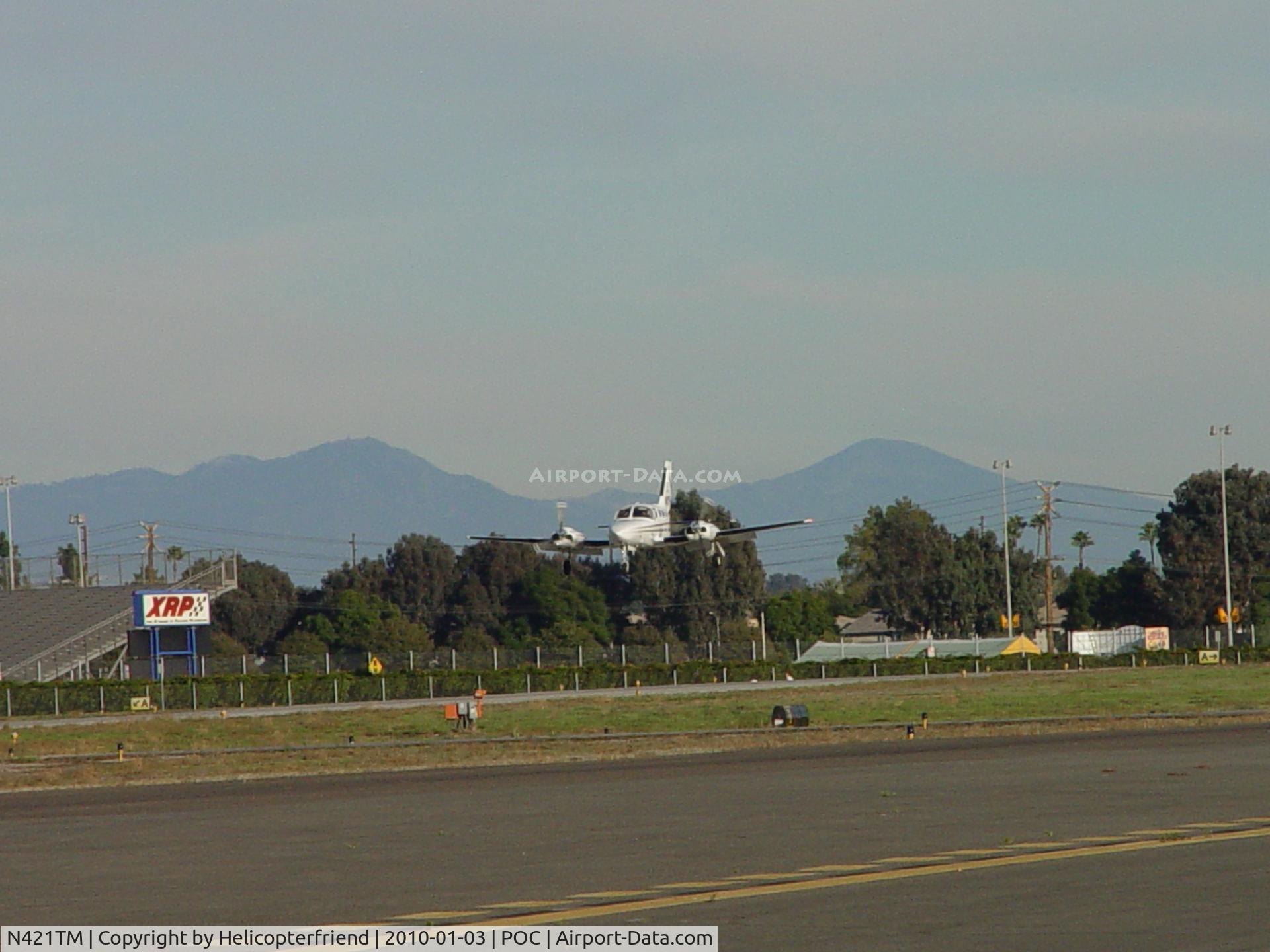 N421TM, 1976 Cessna 421C Golden Eagle C/N 421C0241, On final to 26L
