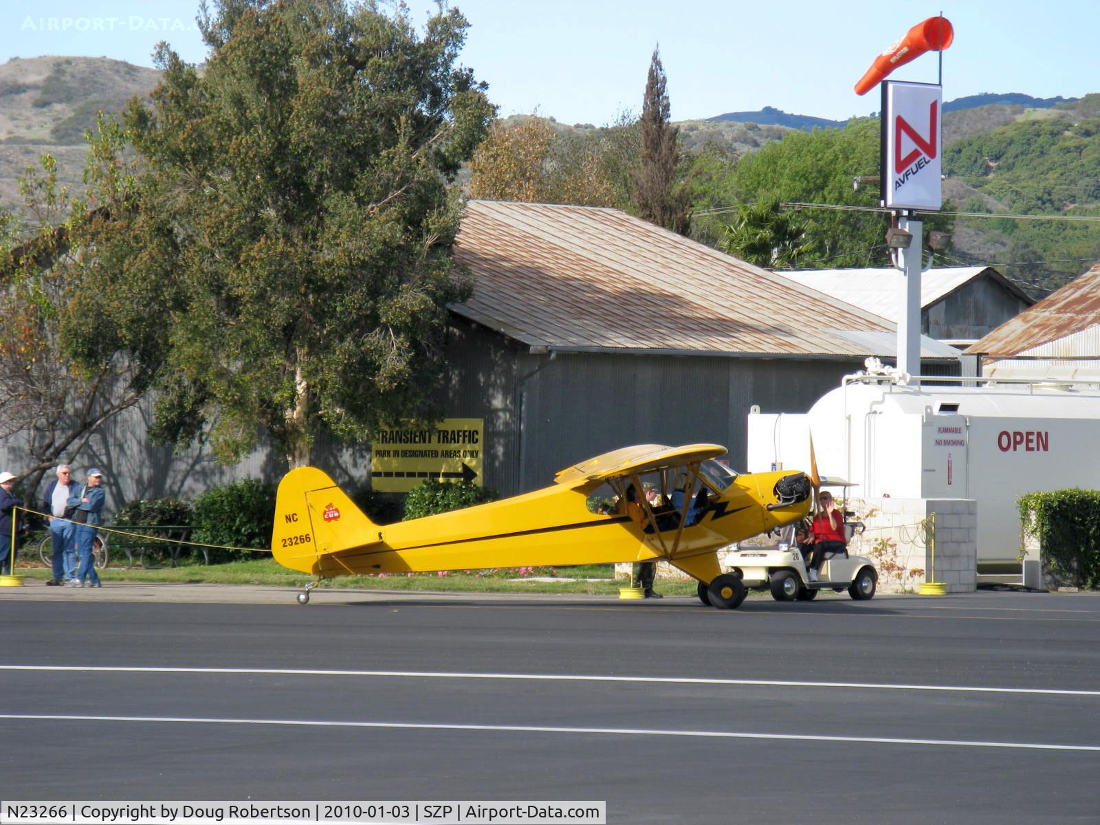 N23266, 1939 Piper J3C-65 Cub Cub C/N 3113, 1939 Piper J3C-65 CUB, Continental A&C65 65 Hp, taxi