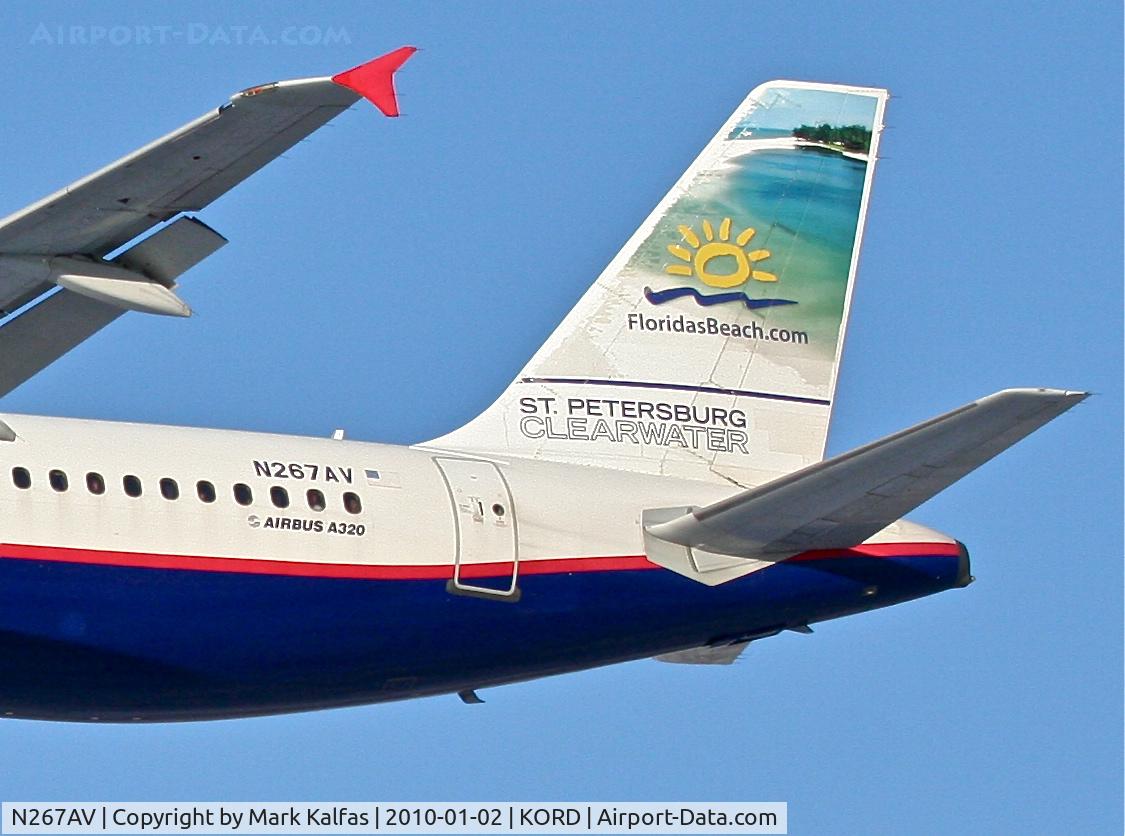N267AV, 2000 Airbus A320-214 C/N 1198, USA 3000 A320-214, GWY513, arriving RWY 28 KORD from MMPR (Puerto Vallarta).