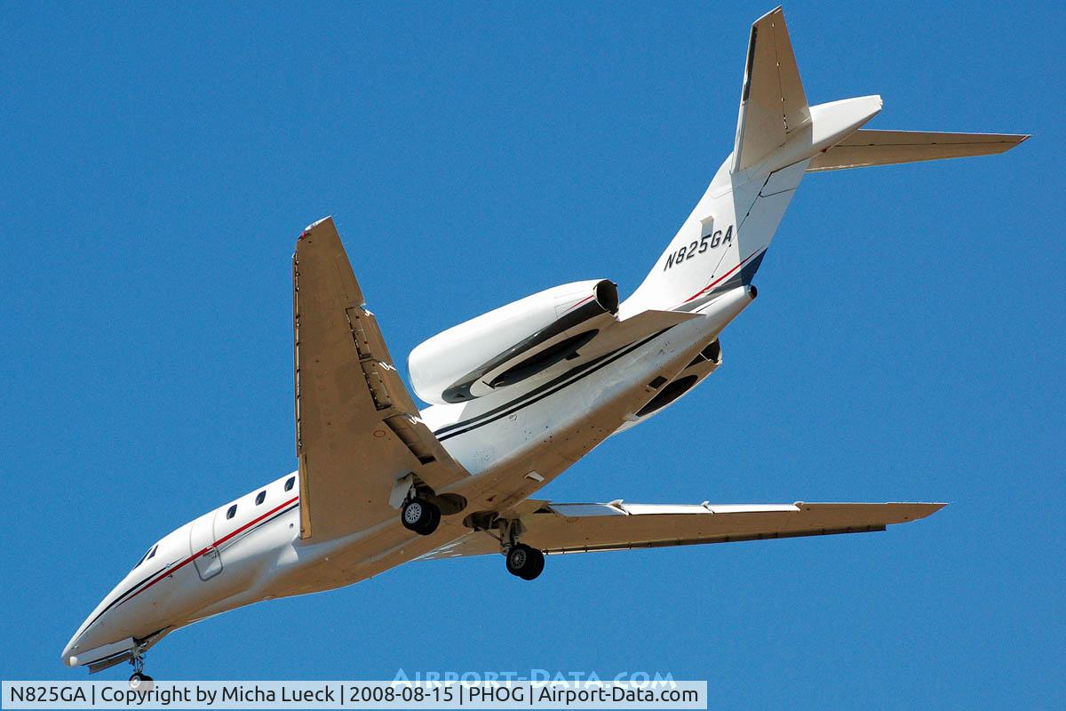 N825GA, 2001 Cessna 750 Citation X Citation X C/N 750-0143, At Maui