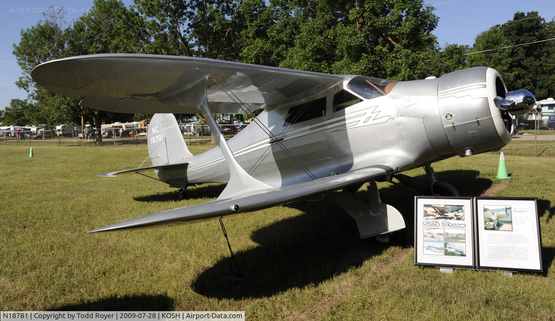N18781, 1938 Beech F17D Staggerwing C/N 204, EAA AIRVENTURE 2009