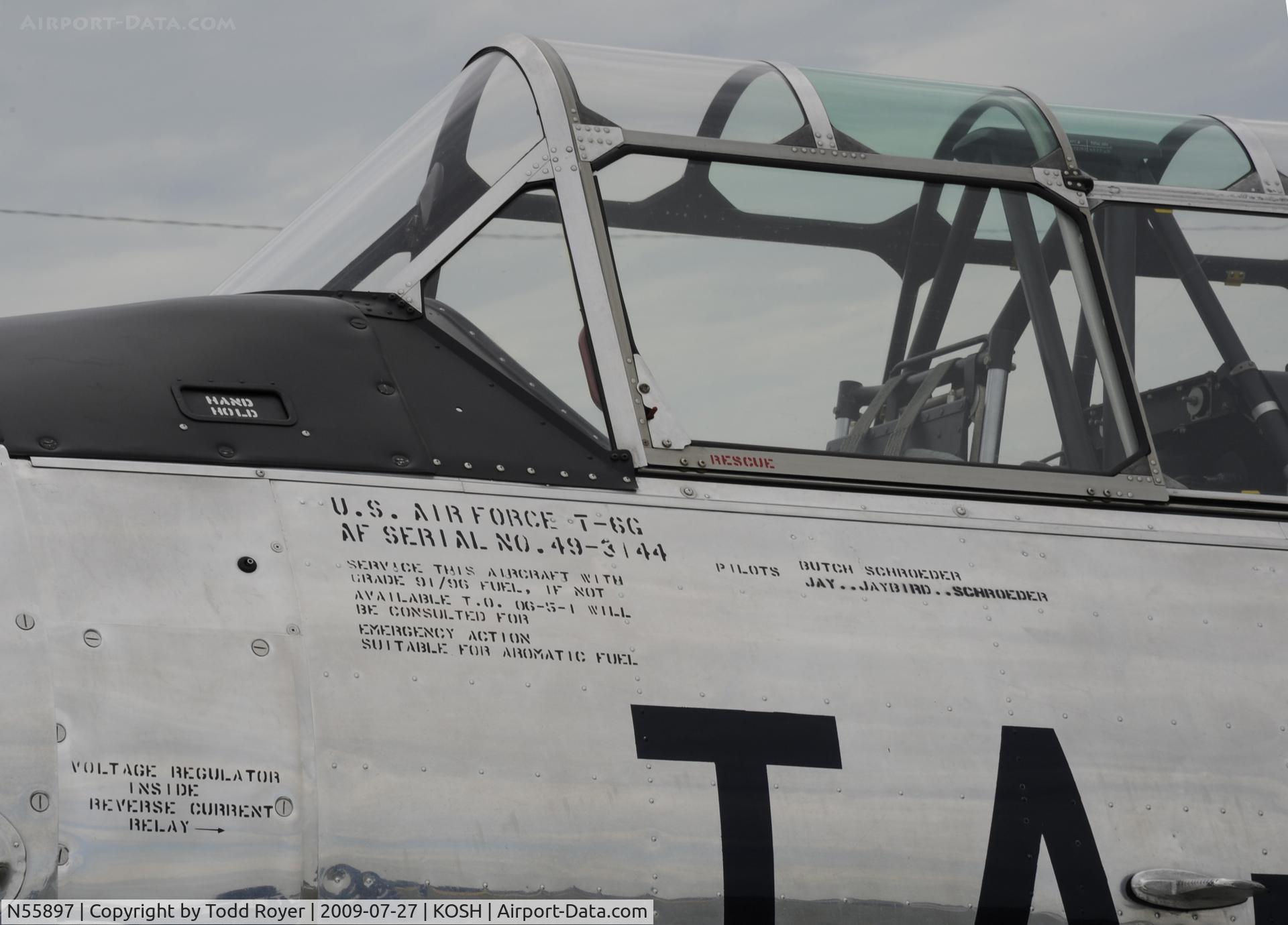 N55897, 1949 North American T-6G Texan C/N 168-248, EAA AIRVENTURE 2009