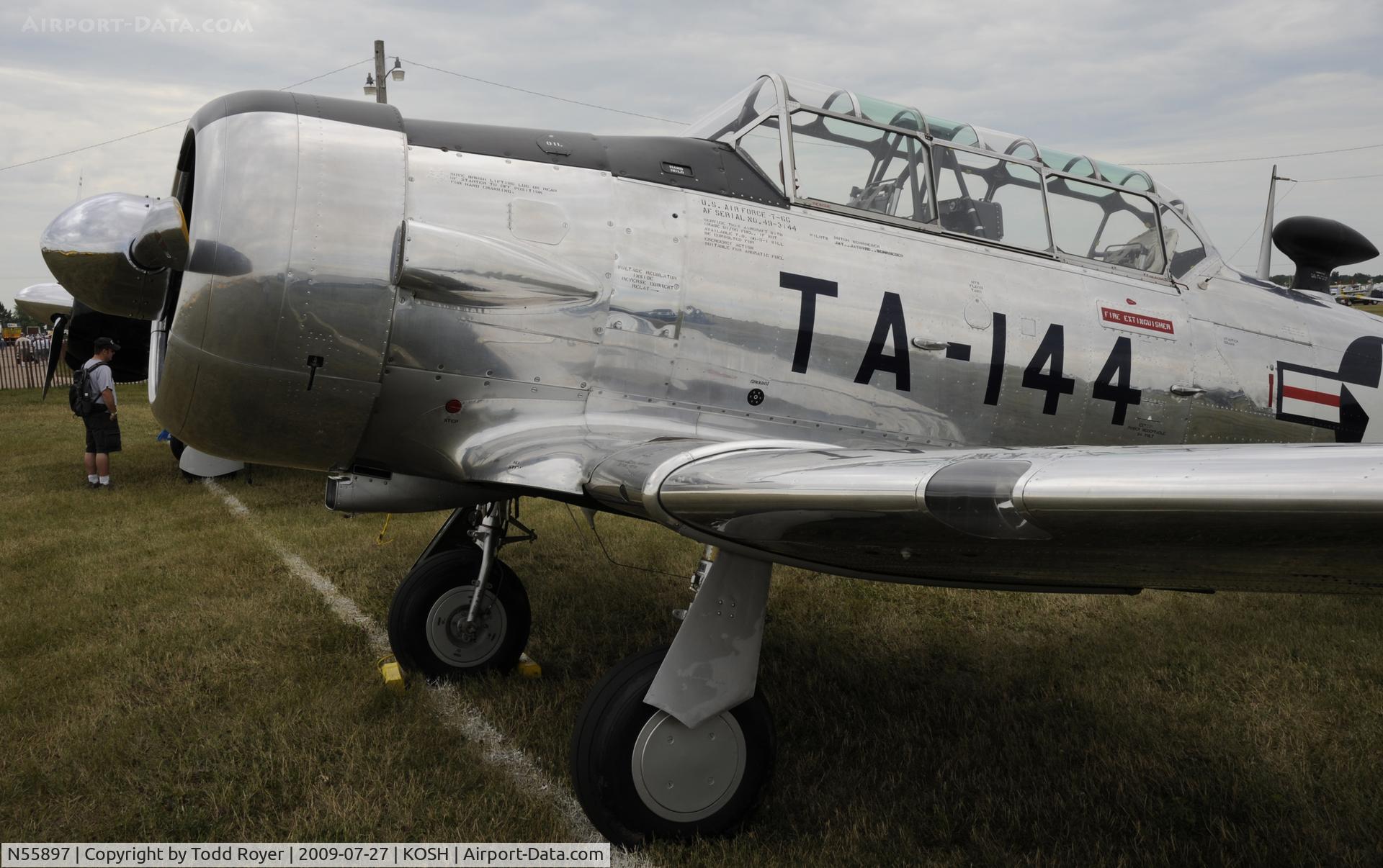 N55897, 1949 North American T-6G Texan C/N 168-248, EAA AIRVENTURE 2009