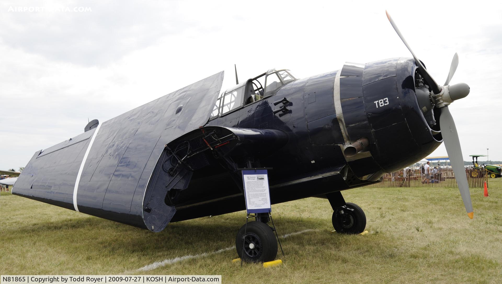 N81865, 1945 Grumman TBM-3E Avenger C/N 5632, EAA AIRVENTURE 2009