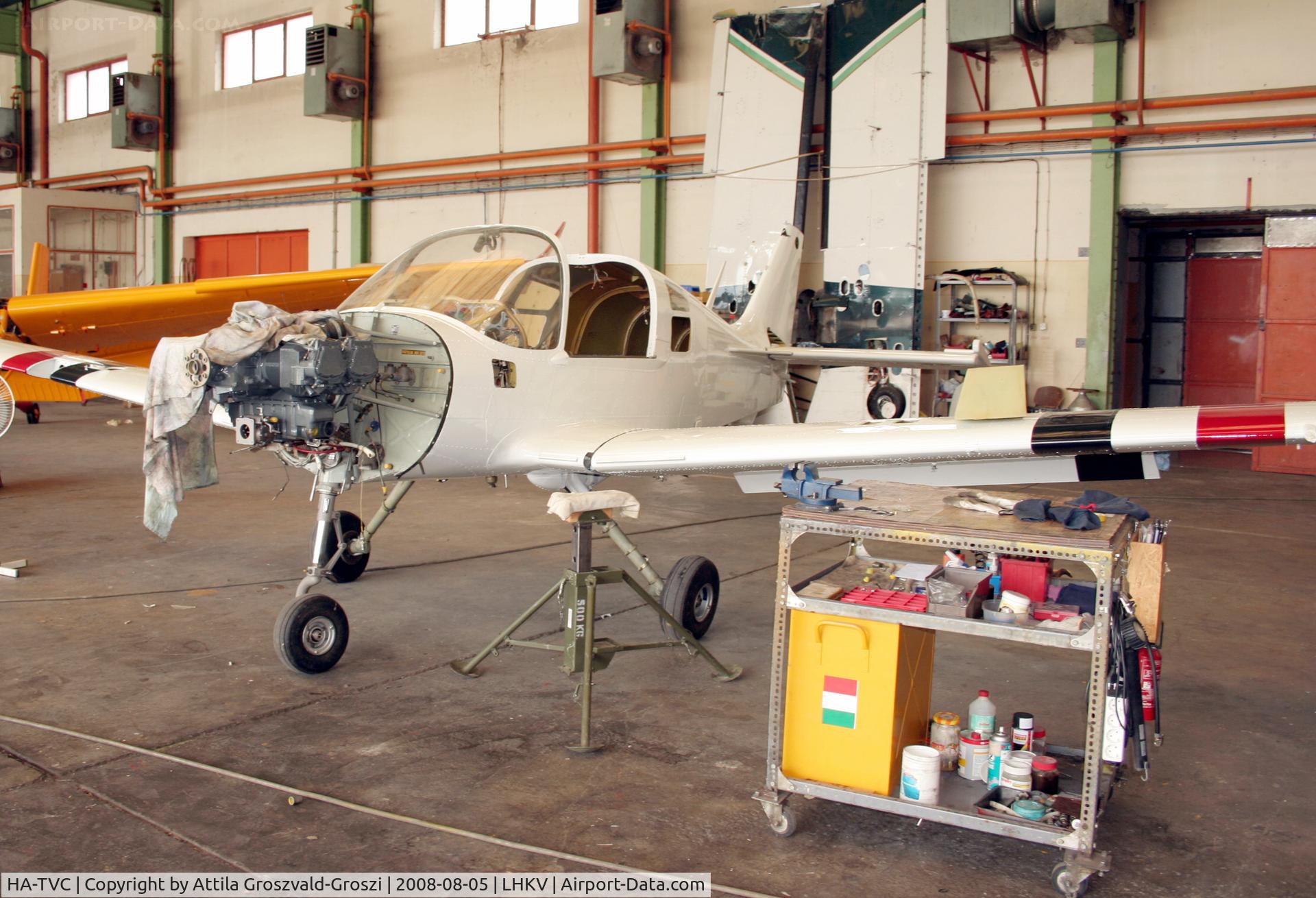 HA-TVC, 1972 Scottish Aviation FPL61C (Sk.61D) Bulldog C/N 191, Hungary-Kaposújlak airport hangar