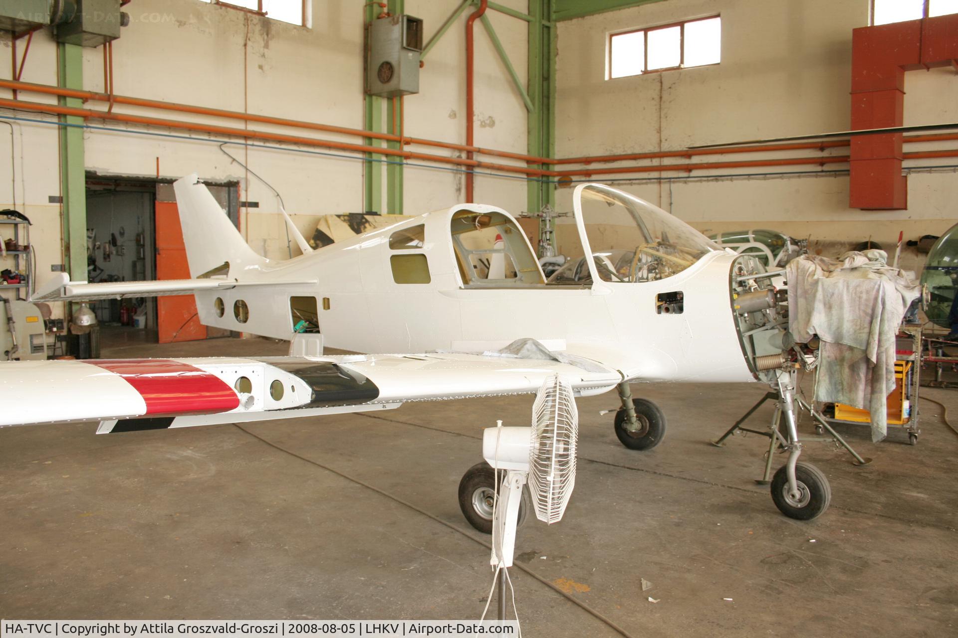 HA-TVC, 1972 Scottish Aviation FPL61C (Sk.61D) Bulldog C/N 191, Hungary-Kaposújlak airport hangar