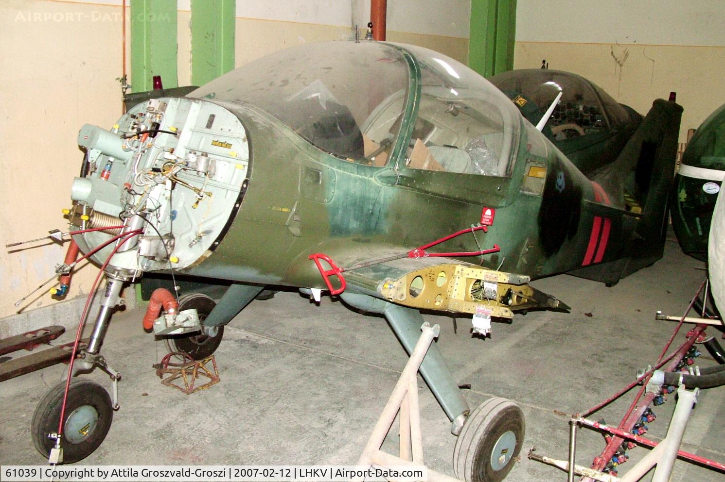 61039, 1972 Scottish Aviation Sk.61D Bulldog C/N 149, Hungary-Kaposújlak airport hangar