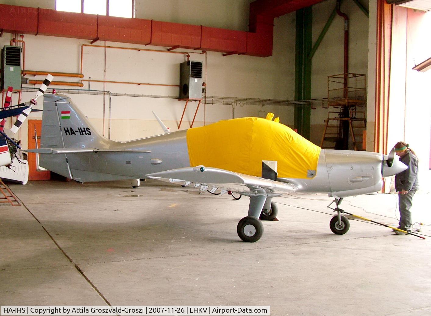 HA-IHS, 1972 Scottish Aviation Sk.61D Bulldog C/N 149, Hungary-Kaposújlak airport hangar