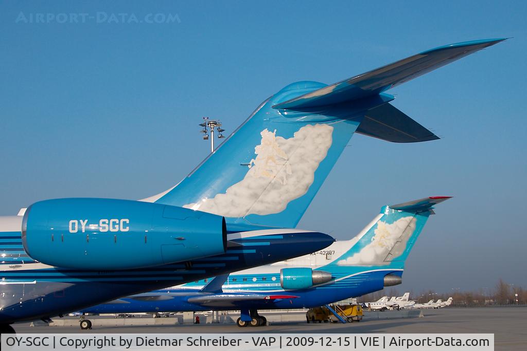 OY-SGC, 2009 Bombardier BD-700-1A11 Global 5000 C/N 9343, Globalexpress 5000 and Yakovlev 42