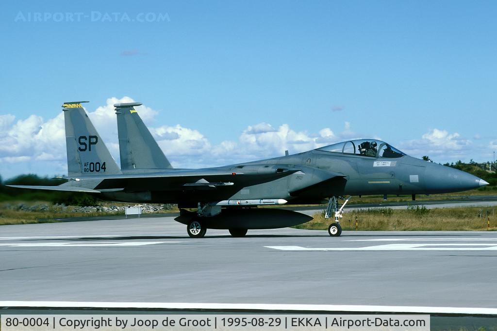 80-0004, 1980 McDonnell Douglas F-15C Eagle C/N 0638/C153, 53 FS/52 FW machine seen during the 1995 Tactical Fighter Wea
