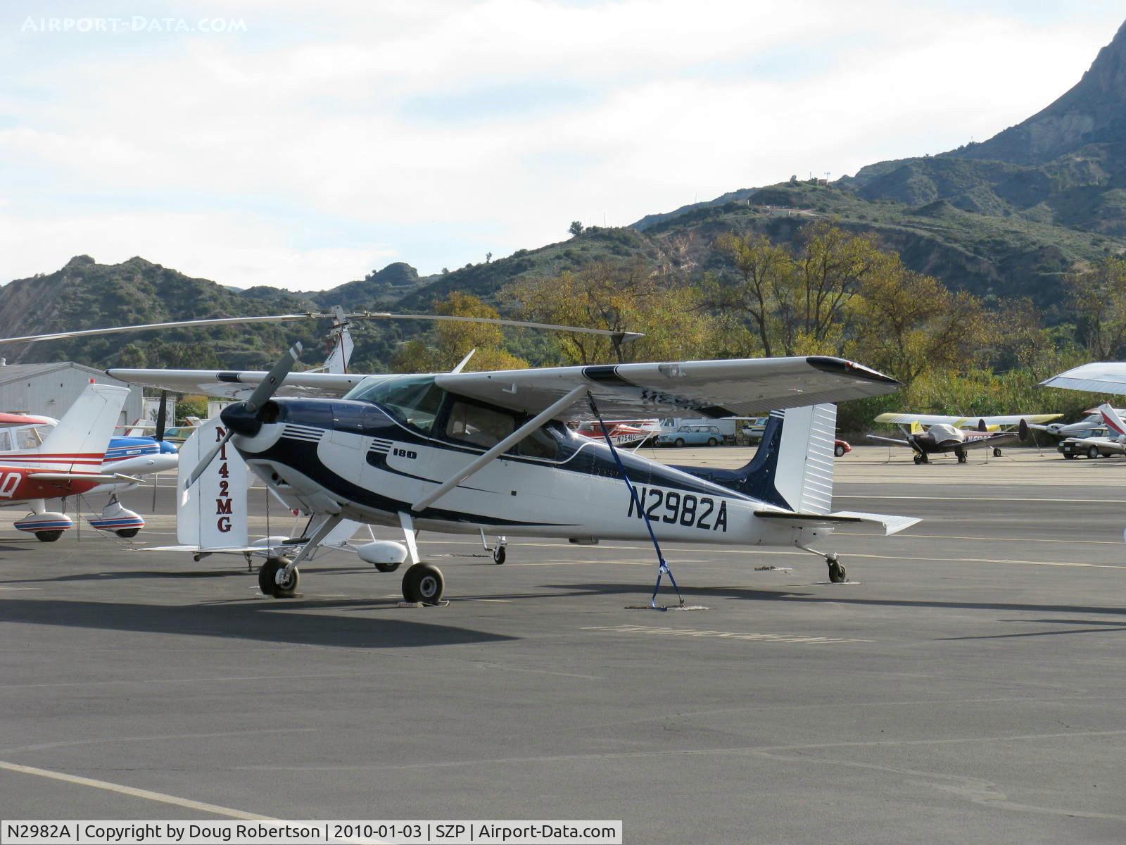N2982A, 1953 Cessna 180 C/N 30182, 1953 Cessna 180, Continental O-470-A 225 Hp, 1st year of production