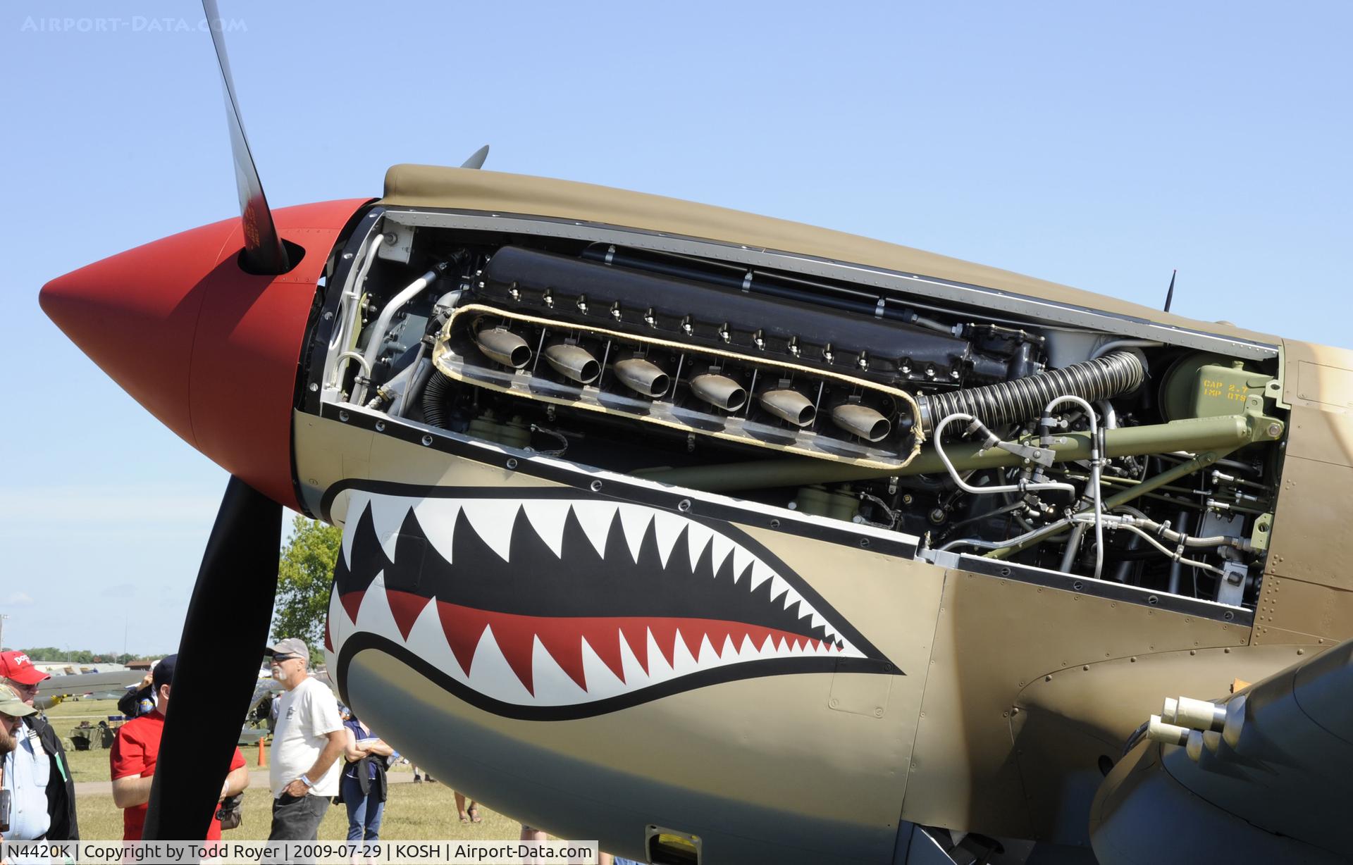 N4420K, Curtiss P-40E Warhawk C/N AK75315134, EAA AIRVENTURE 2009