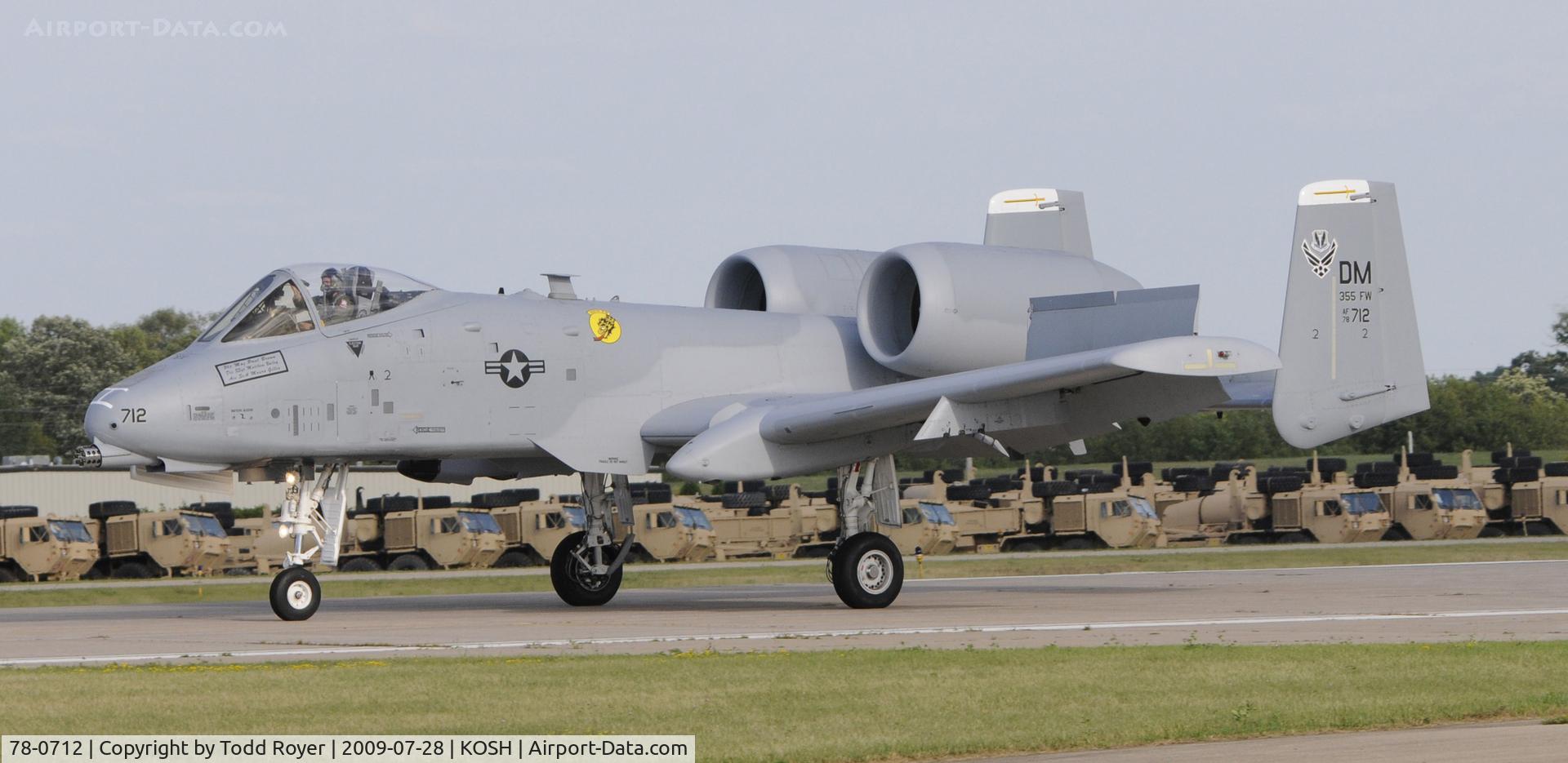 78-0712, 1978 Fairchild Republic A-10C Thunderbolt II C/N A10-0332, EAA AIRVENTURE 2009