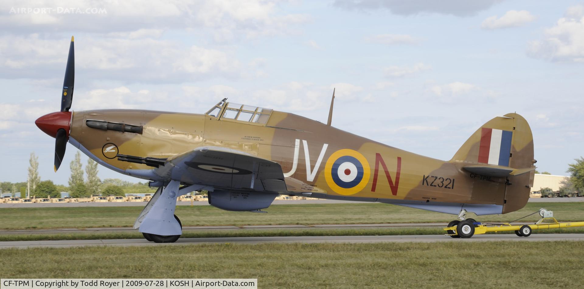 CF-TPM, 1943 Hawker Hurricane IV C/N KZ321, EAA AIRVENTURE 2009