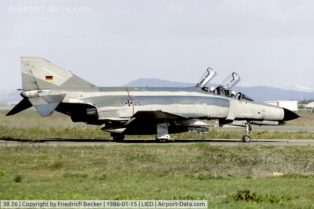38 26, 1972 McDonnell Douglas F-4F Phantom II C/N 4681, taxying out for another training mission at the 