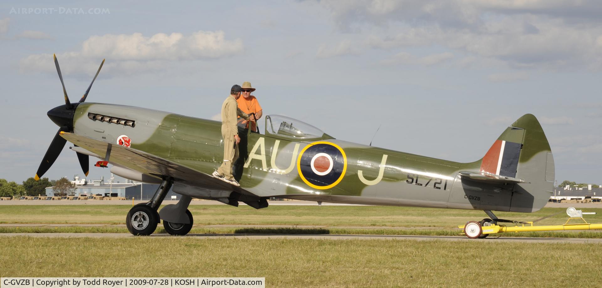 C-GVZB, 1945 Supermarine 361 Spitfire LF.XVIe C/N CBAF.IX.4756, EAA AIRVENTURE 2009