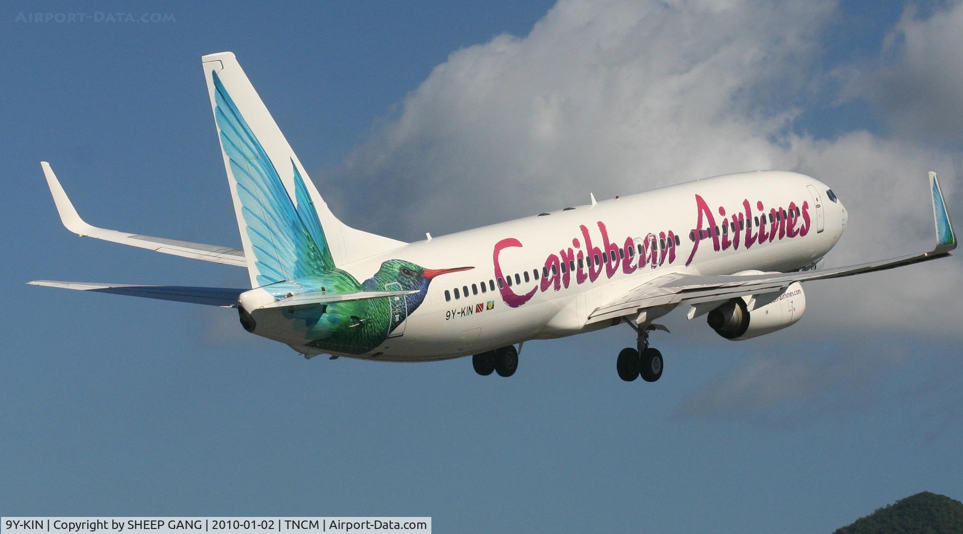 9Y-KIN, 2000 Boeing 737-8Q8 C/N 28234, A close up of the Caribbean airlines 9Y-KIN