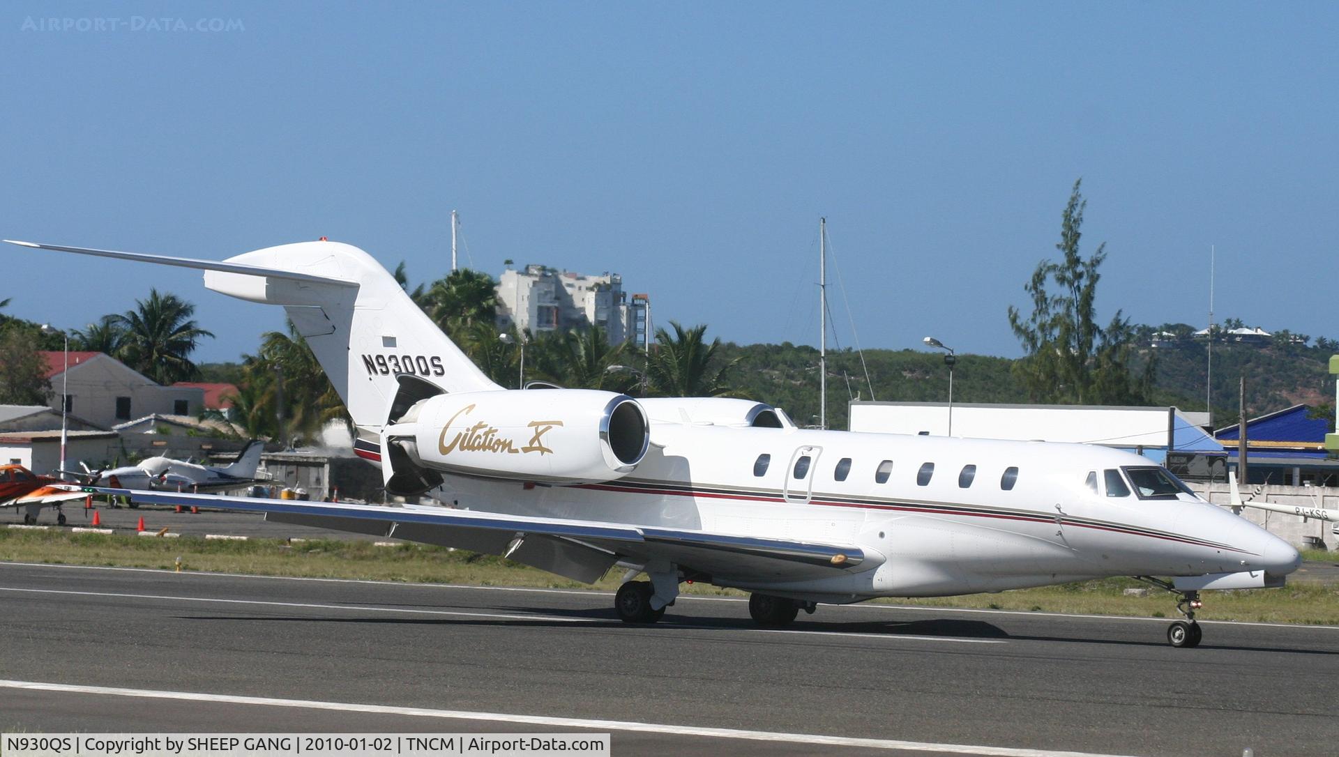N930QS, 2000 Cessna 750 Citation X C/N 750-0130, N930QS just landed at tcnm