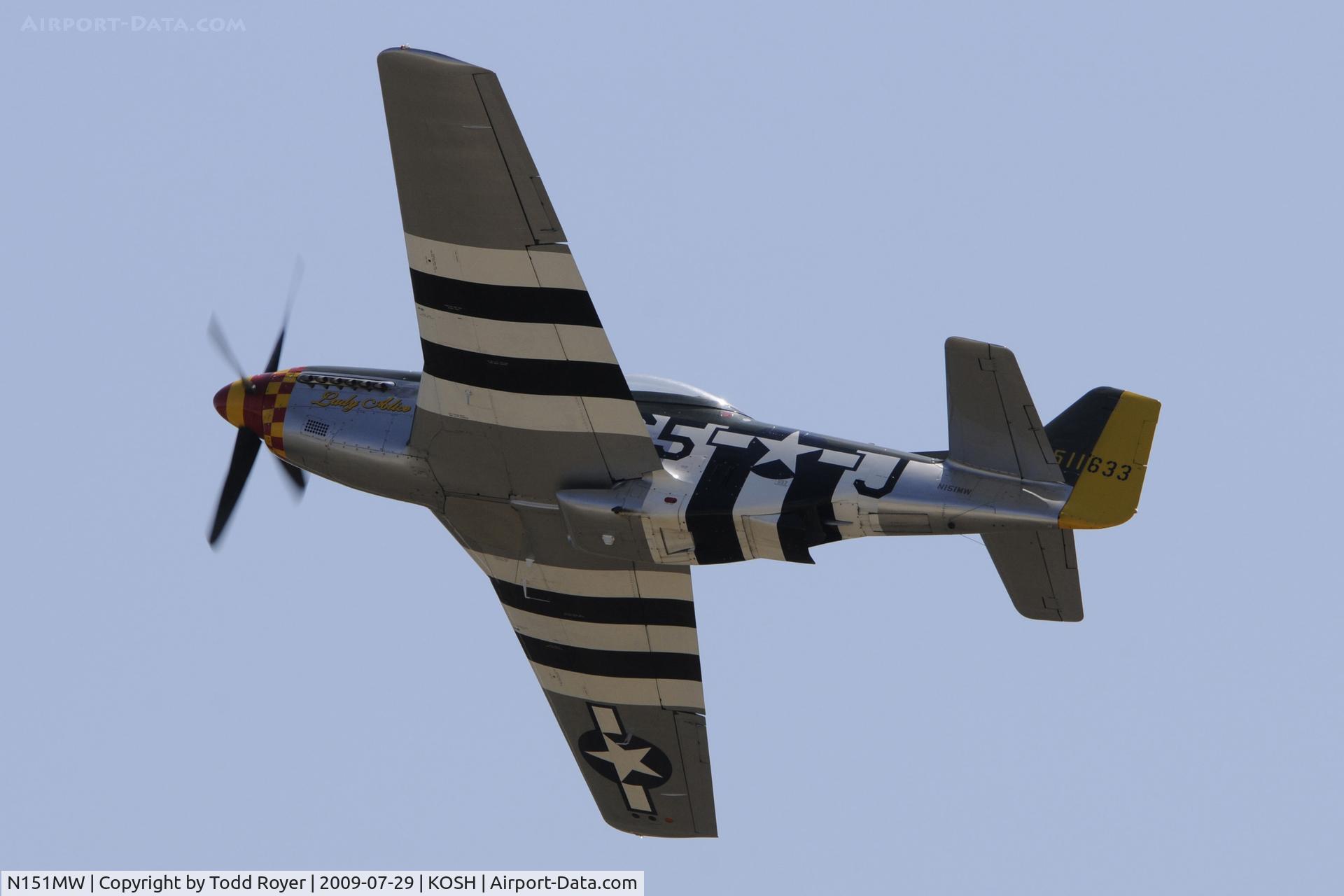 N151MW, 1945 North American P-51D Mustang C/N 124-48386, EAA AIRVENTURE 2009
