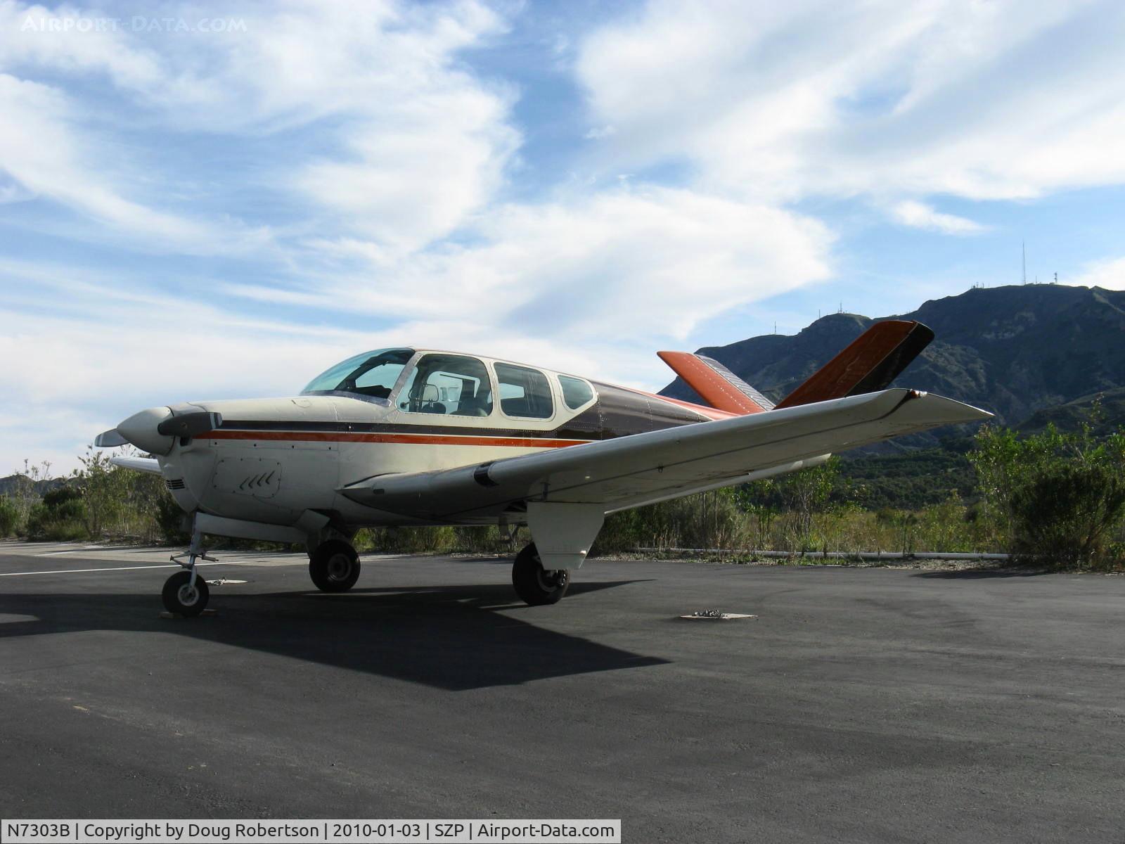 N7303B, 1954 Beech E35 C/N D-3766, 1954 Beech E35 BONANZA, Continental E-225-8 225 Hp for one minute at takeoff, two engines were offered on the E35-this has the larger Hp one.