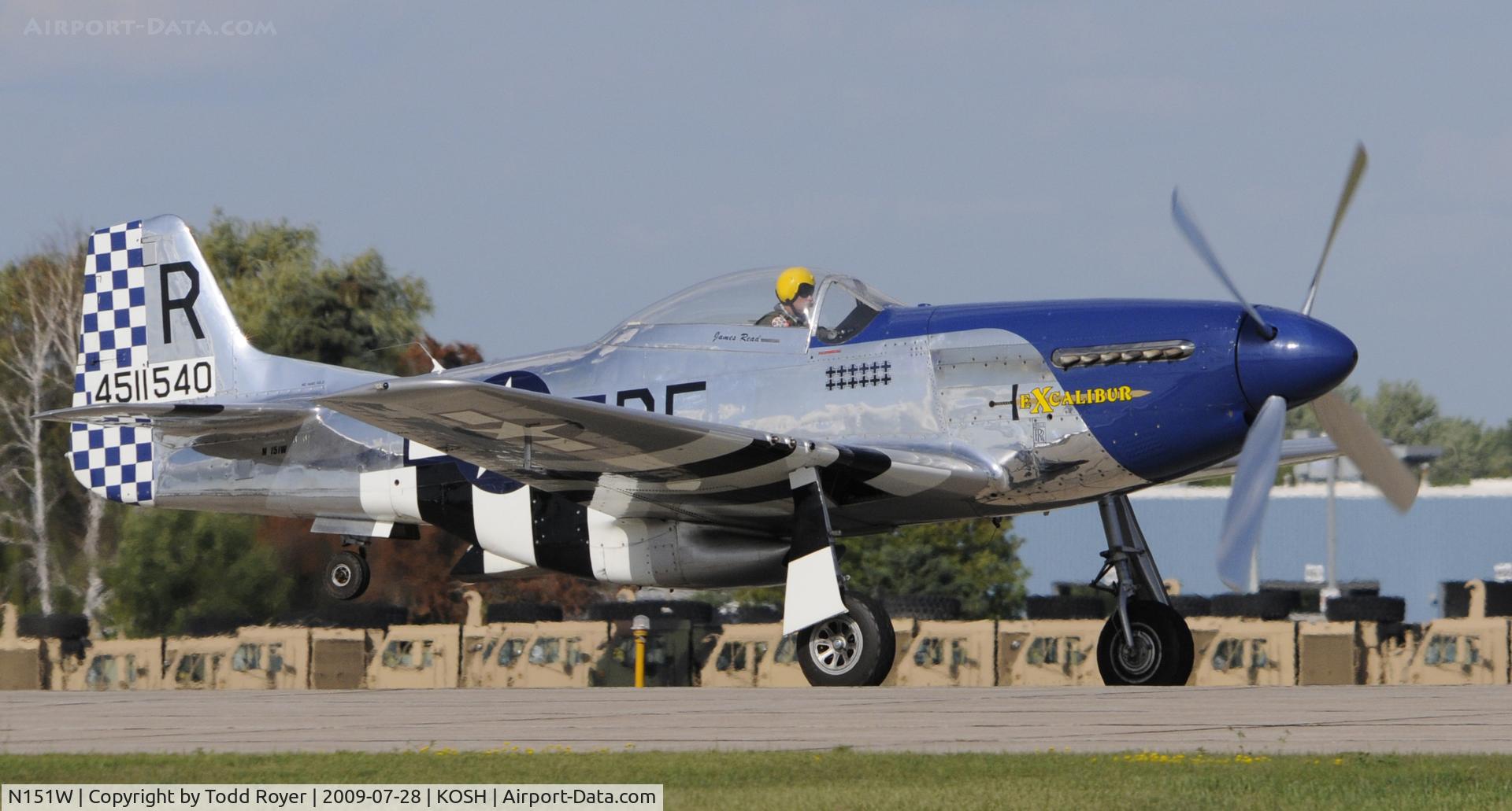 N151W, 1945 North American F-51D Mustang C/N 124-48293, EAA AIRVENTURE 2009