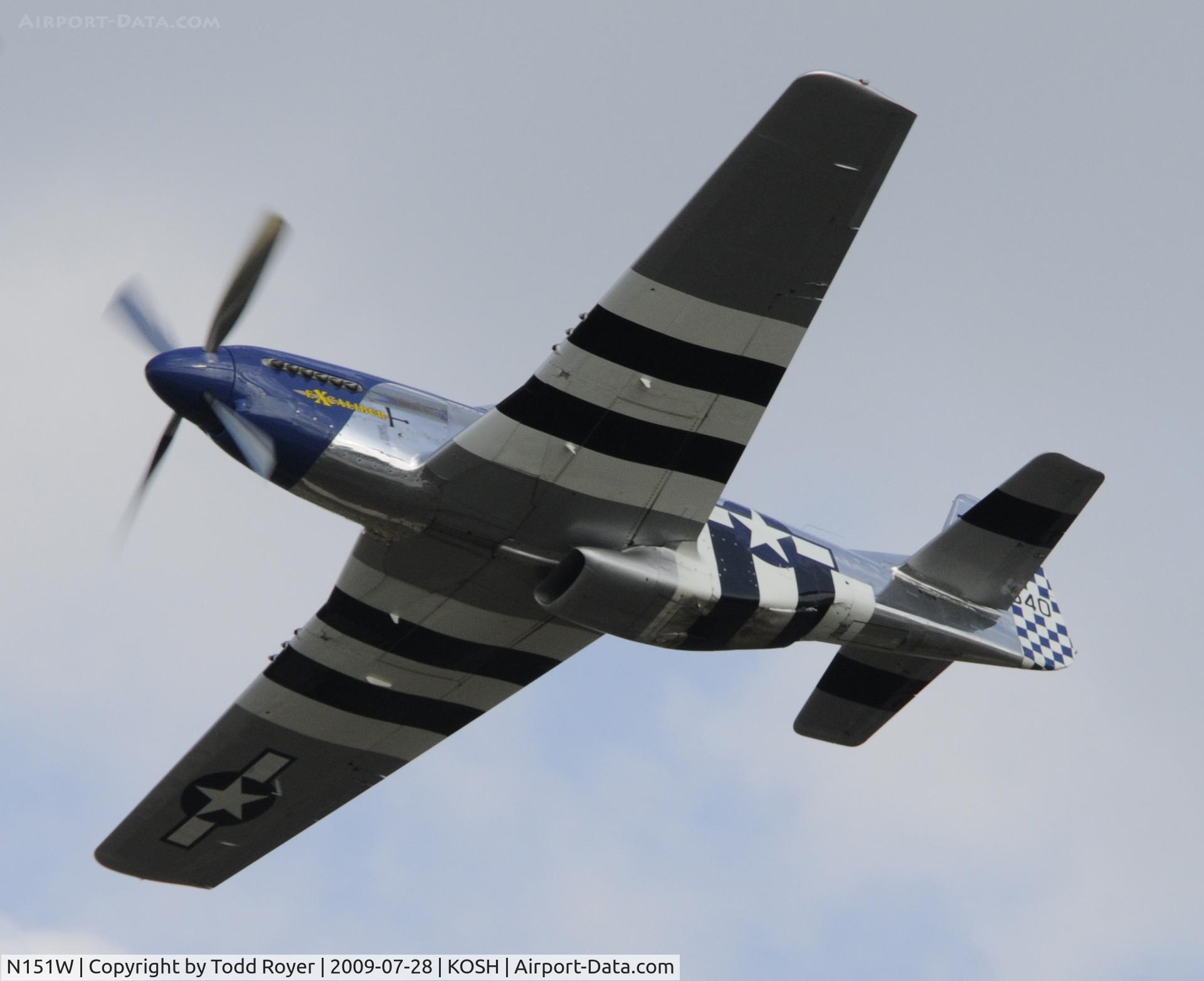 N151W, 1945 North American F-51D Mustang C/N 124-48293, EAA AIRVENTURE 2009