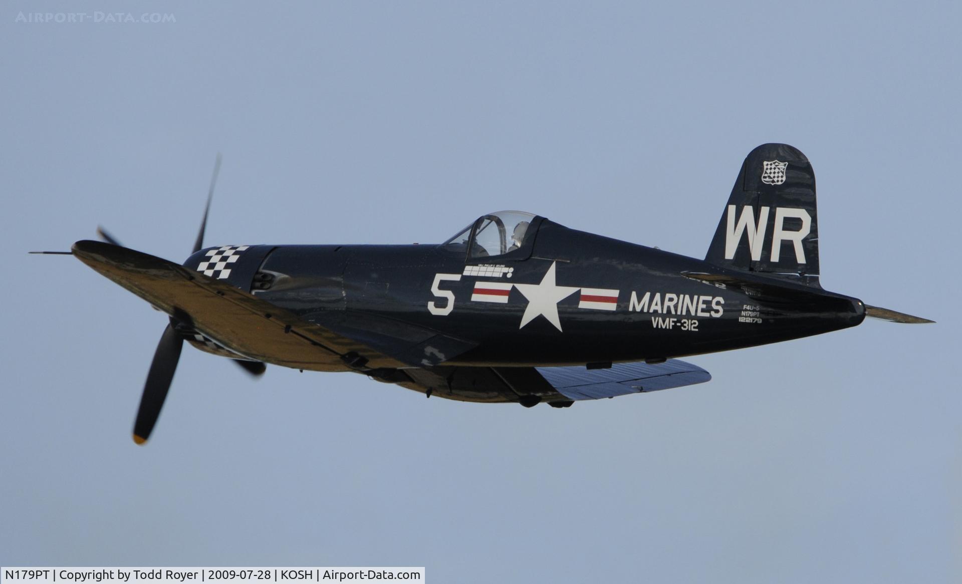 N179PT, 1948 Vought F4U-5 Corsair C/N Not found (Bu122179), EAA AIRVENTURE 2009