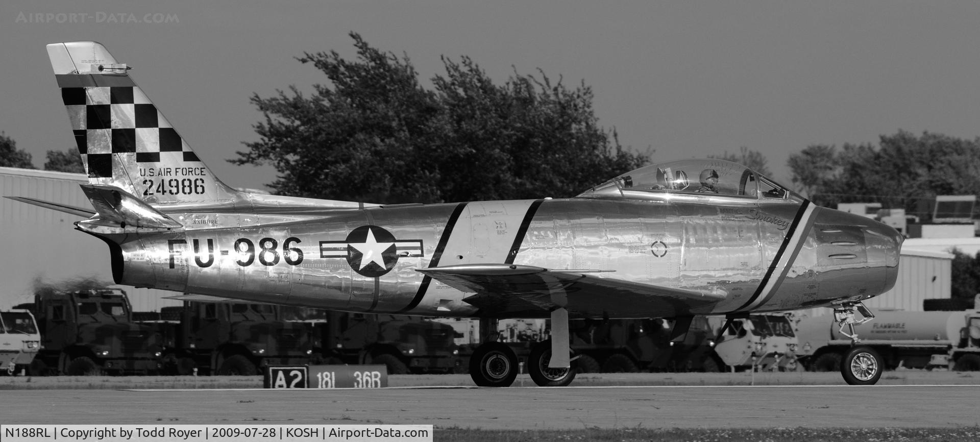 N188RL, 1952 North American F-86F Sabre C/N 191-682, EAA AIRVENTURE 2009