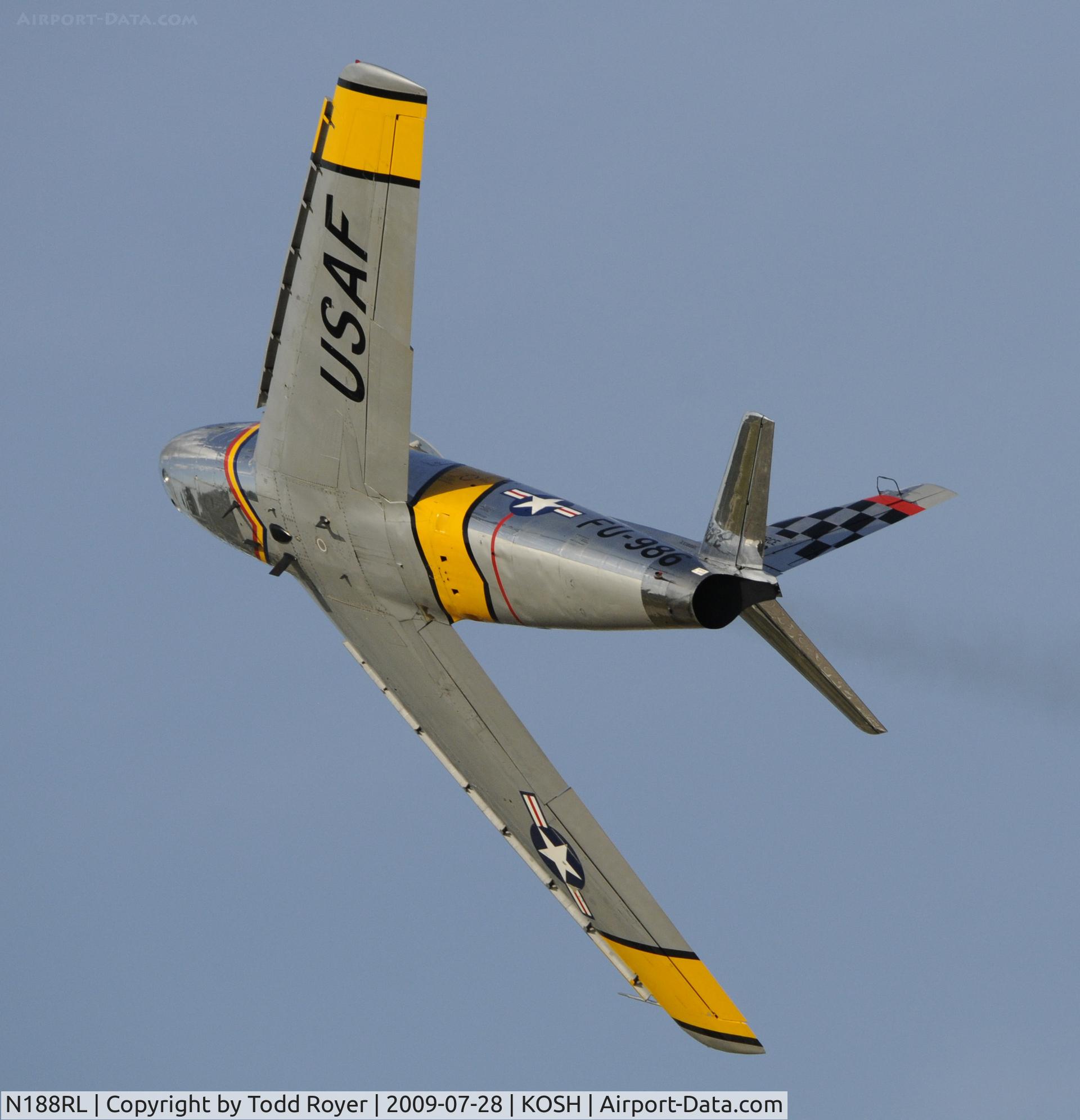 N188RL, 1952 North American F-86F Sabre C/N 191-682, EAA AIRVENTURE 2009