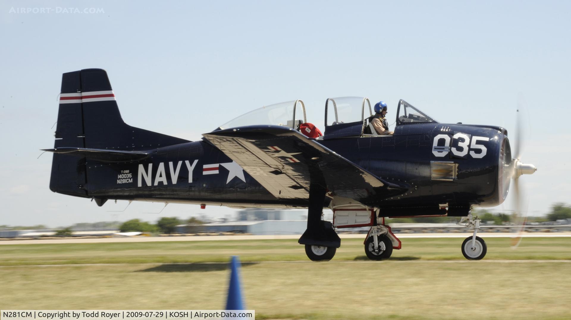 N281CM, 1955 North American T-28B Trojan C/N 219-34, EAA AIRVENTURE 2009