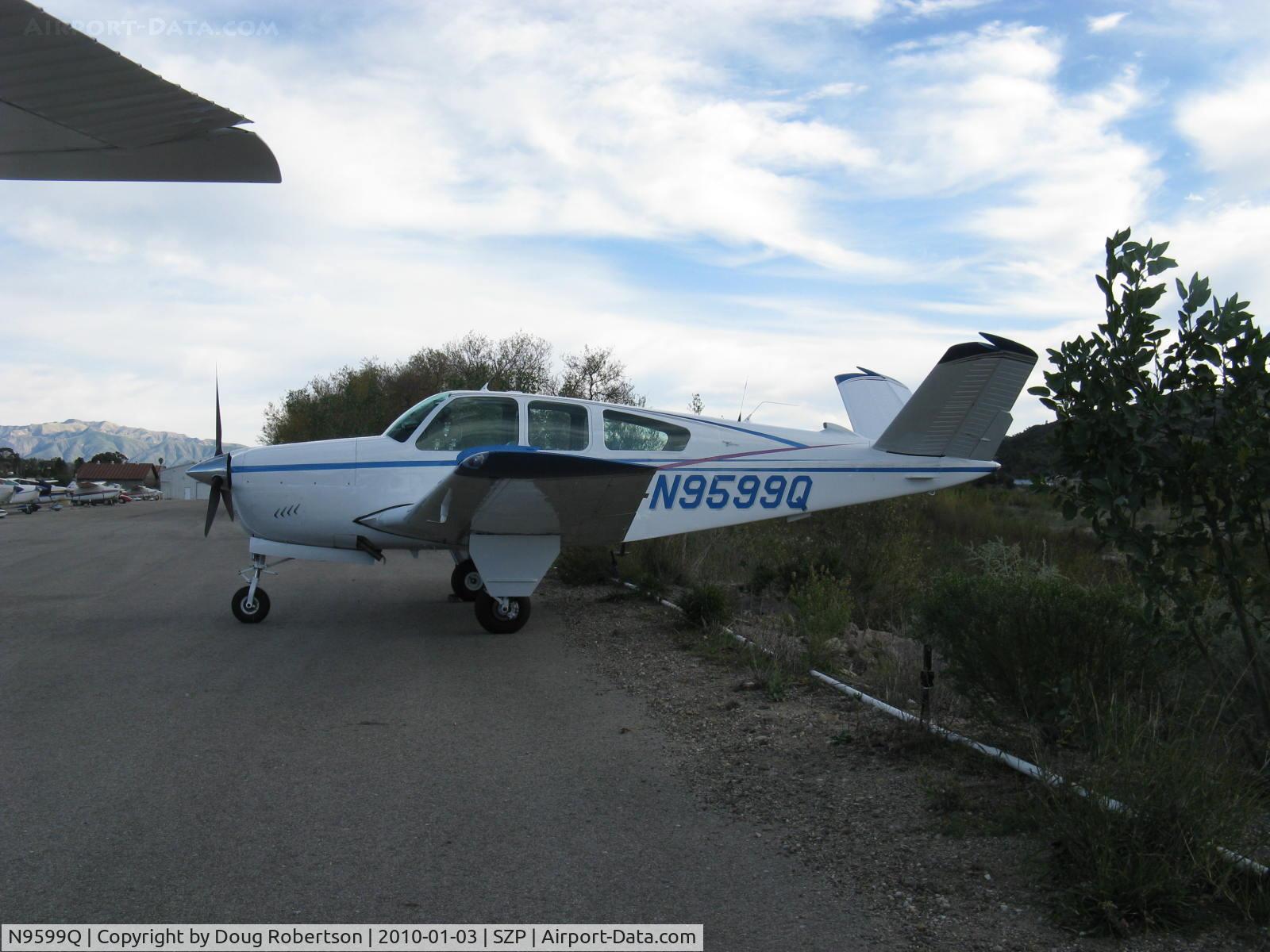 N9599Q, 1966 Beech V35 Bonanza C/N D-8221, 1966 Beech V35 BONANZA, Continental IO-520-B 285 Hp