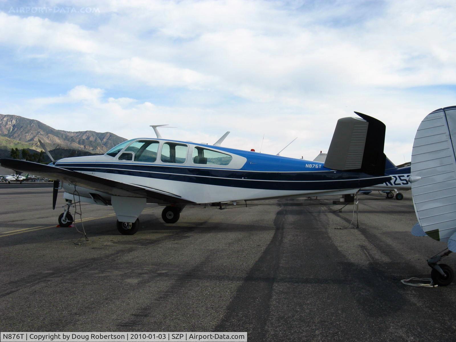 N876T, 1965 Beech S35 Bonanza C/N D-7753, 1965 Beech S35 BONANZA, Continental IO-520-B 285 Hp