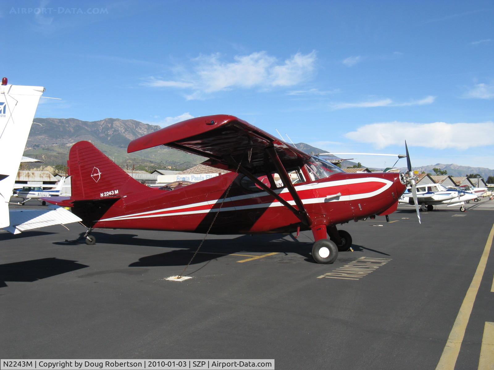 N2243M, 1950 Stinson 108-3 Voyager C/N 108-4127, 1950 Stinson 108-3 STATION WAGON, Lycoming O-435 upgrade 190 Hp, Hoerner tips