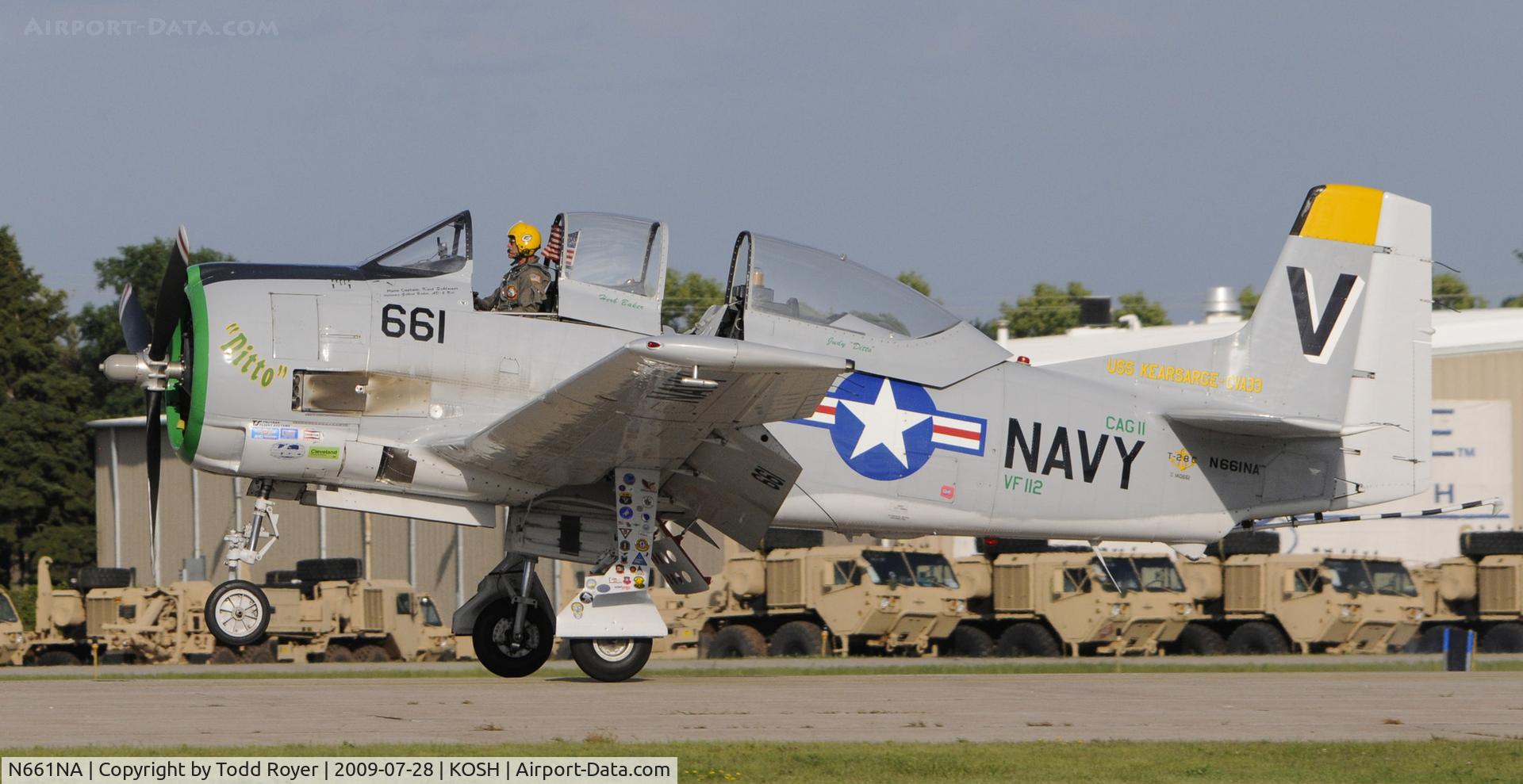 N661NA, 1957 North American T-28C Trojan Trojan C/N 226-238 (140661), EAA AIRVENTURE 2009