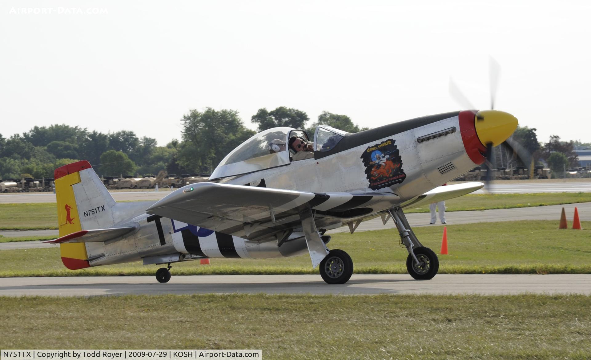 N751TX, Titan T-51 Mustang C/N 0007, EAA AIRVENTURE 2009