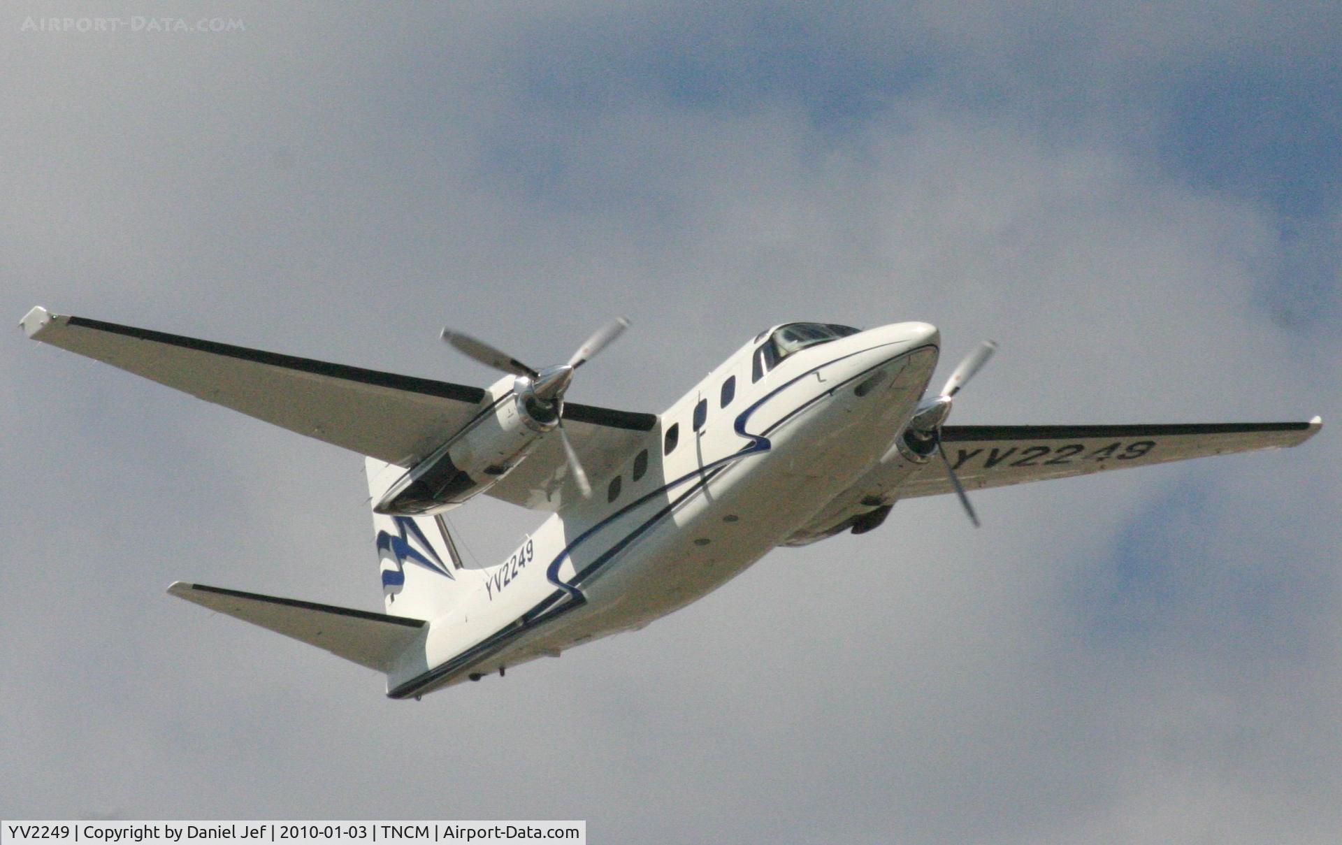 YV2249, 1983 Rockwell 690D Turbo Commander C/N 15030, YV2249 Departing TNCM