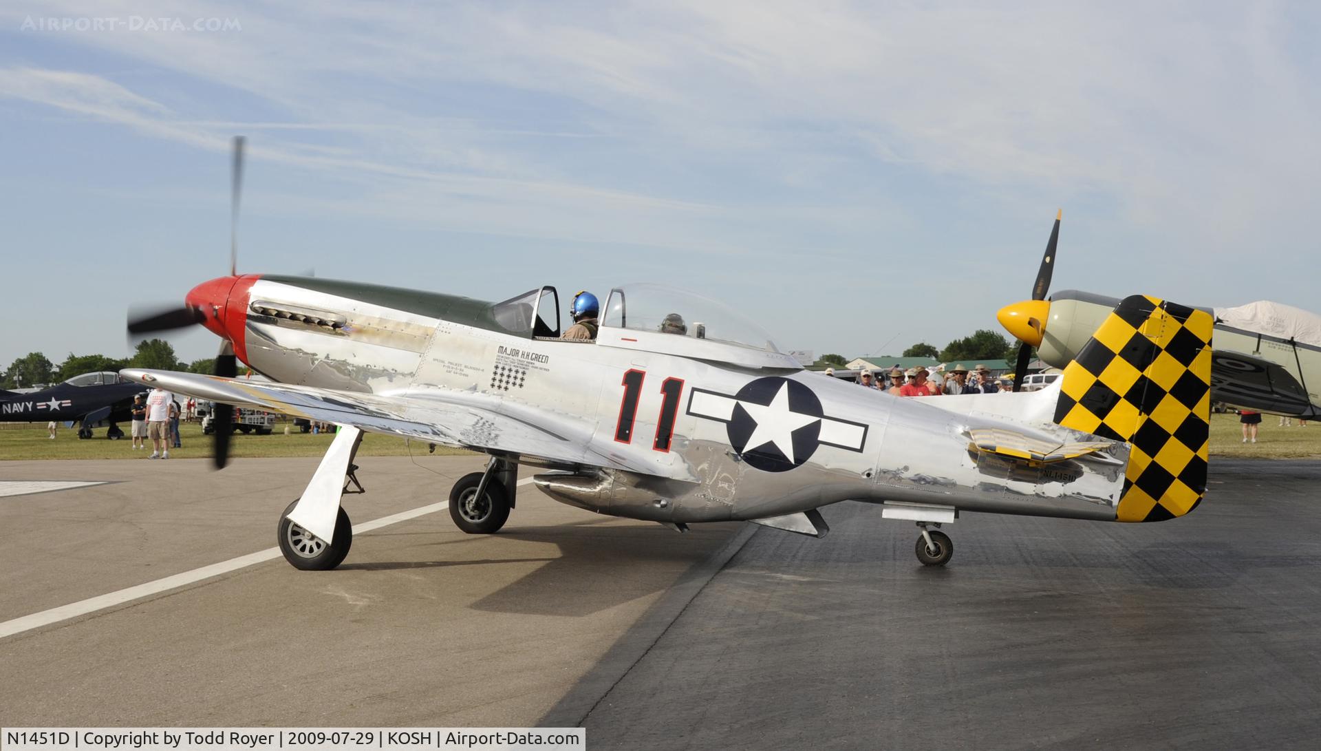 N1451D, 1944 North American P-51D Mustang C/N 44-74446A, EAA AIRVENTURE 2009