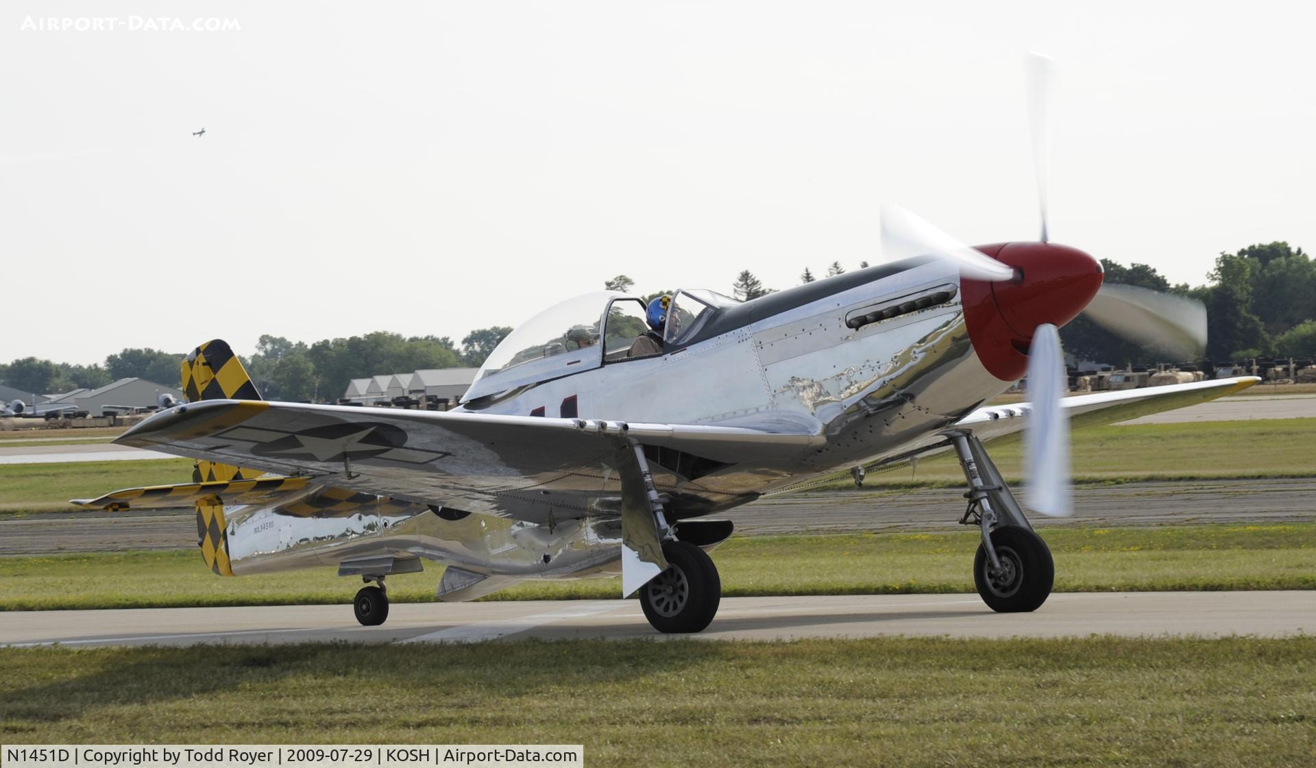 N1451D, 1944 North American P-51D Mustang C/N 44-74446A, EAA AIRVENTURE 2009