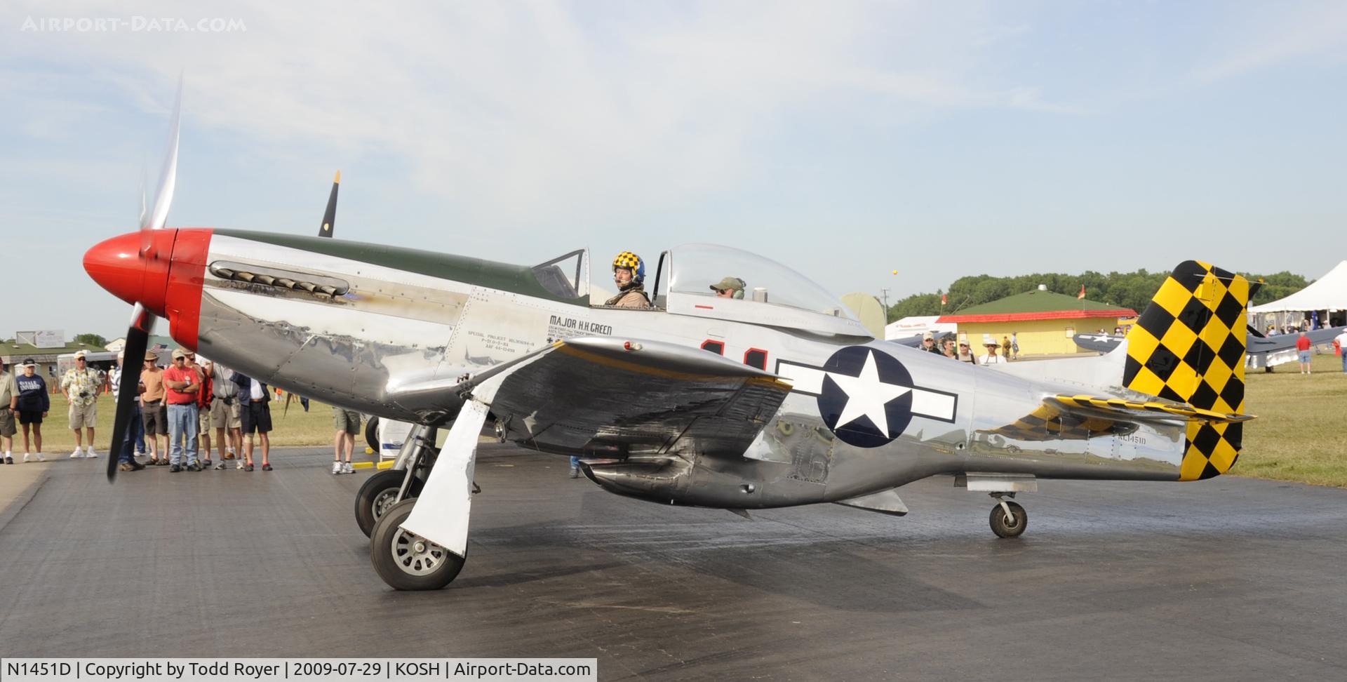 N1451D, 1944 North American P-51D Mustang C/N 44-74446A, EAA AIRVENTURE 2009