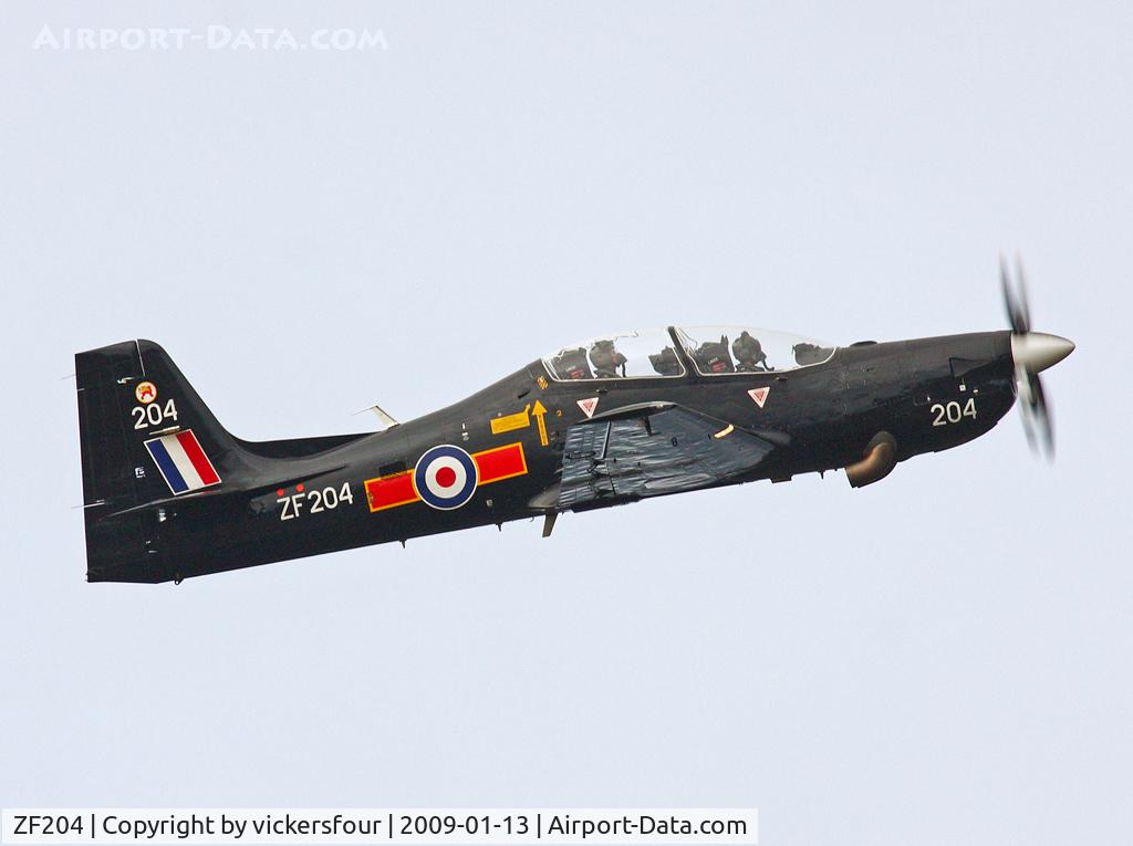 ZF204, 1989 Short S-312 Tucano T1 C/N S029/T29, Royal Air Force, operated by 207 (R) Squadron. Taken in the Levens Valley, Cumbria.