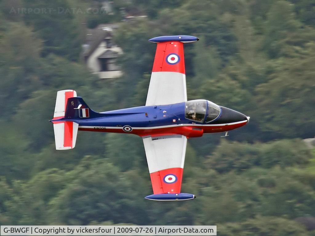 G-BWGF, 1970 BAC 84 Jet Provost T.5A C/N EEP/JP/989, Privately owned. Windermere Air Show 2009.