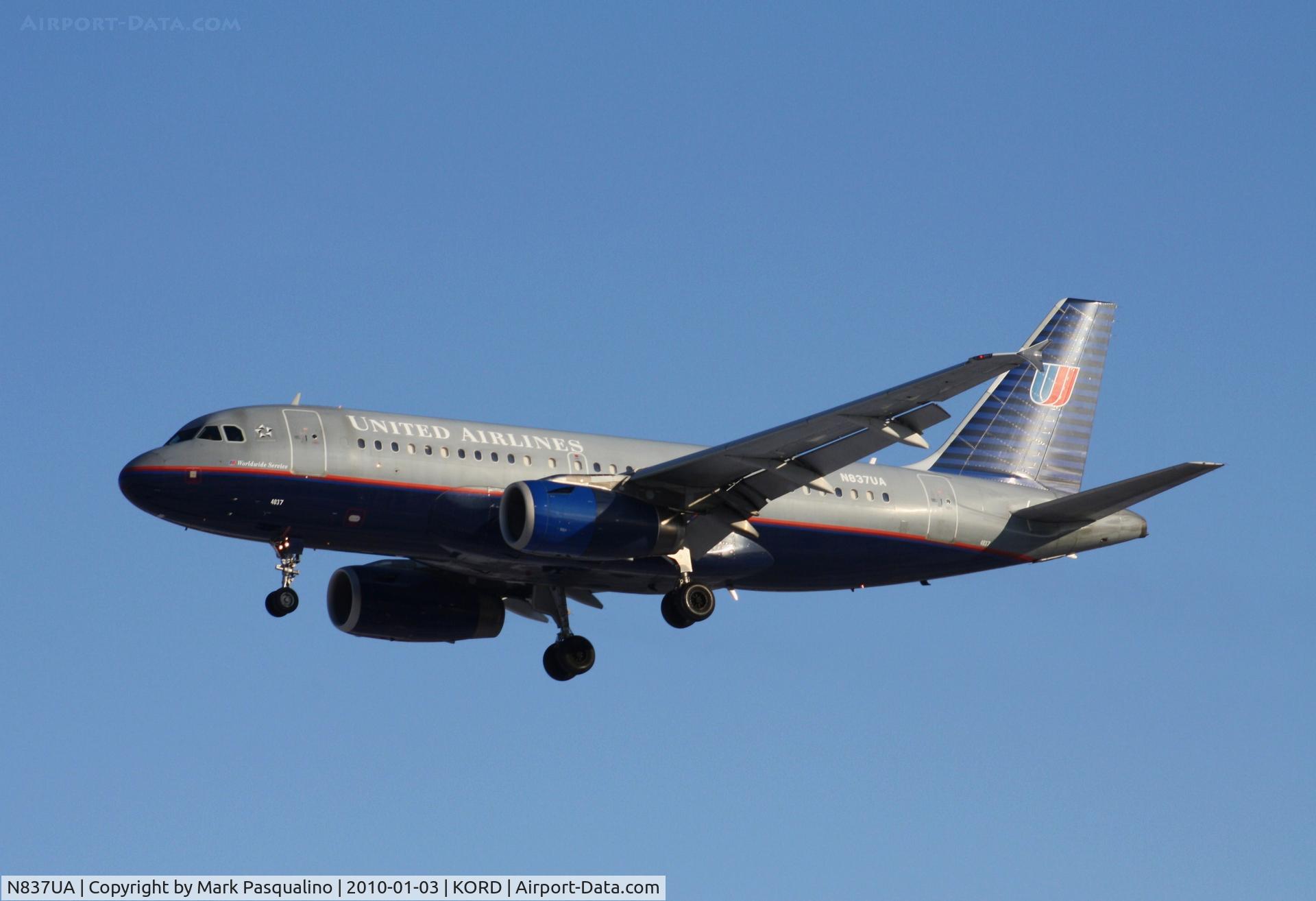 N837UA, 2001 Airbus A319-131 C/N 1474, Airbus A319