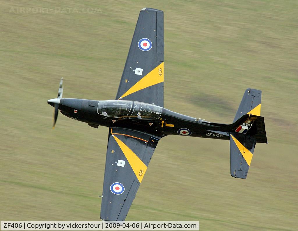ZF406, 1992 Short S-312 Tucano T1 C/N S125/T96, Royal Air Force Tucano T1 (c/n S125/T96) operated by 1 FTS. Taken in the M6 Pass, Cumbria.